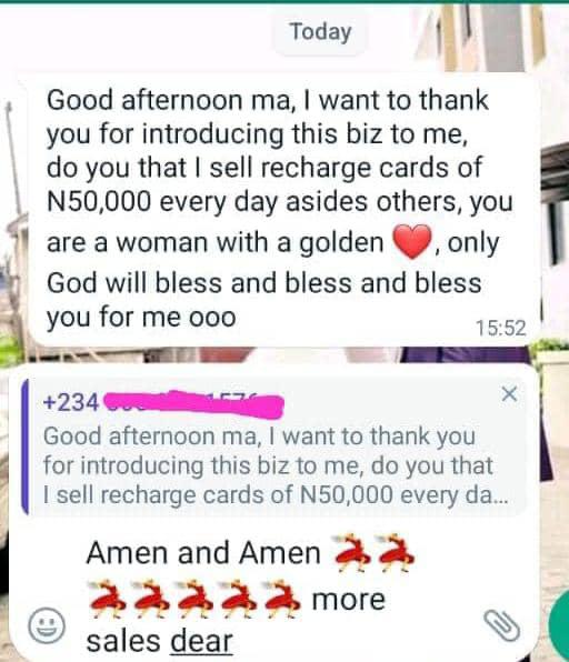 Customer testimonial